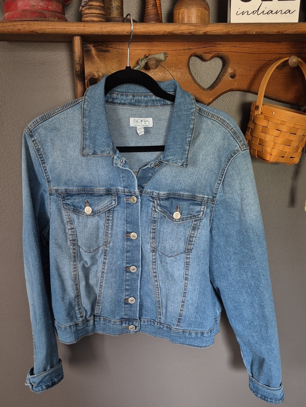 sofia by sofia vergara Light Blue Denim Jacket/ Like New